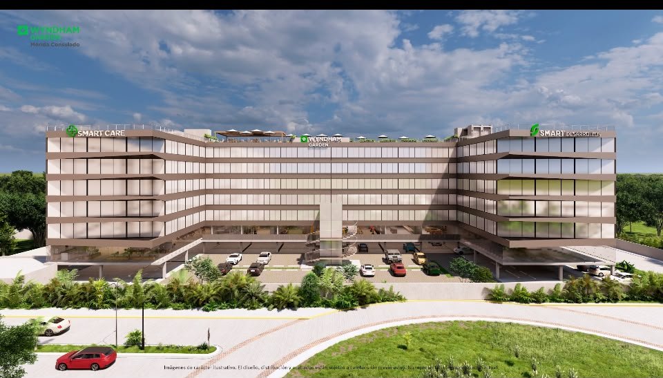 Desarrollo Hotel Wyndham en la playa y ciudad